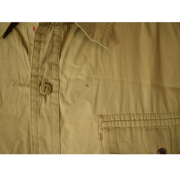 Sean John Mens 3XL 3-Pocket Taped Twill Woven Khaki Button Down Shirt - Picture 6 of 6